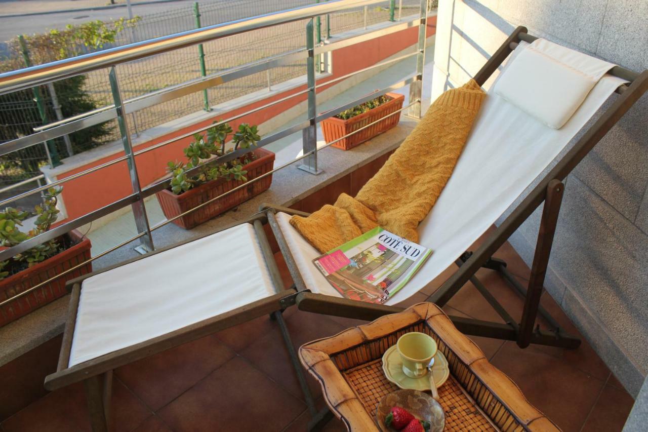 Exclusivo Apartamento En Sanxenxo Con Piscina A Unos 150 M De La Playa De Silgar Ngoại thất bức ảnh
